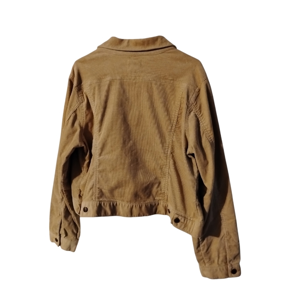 Old Navy Corduroy Stretch Trucker Cropped Jacket Pockets Western Streetwear XXL - Picture 7 of 10